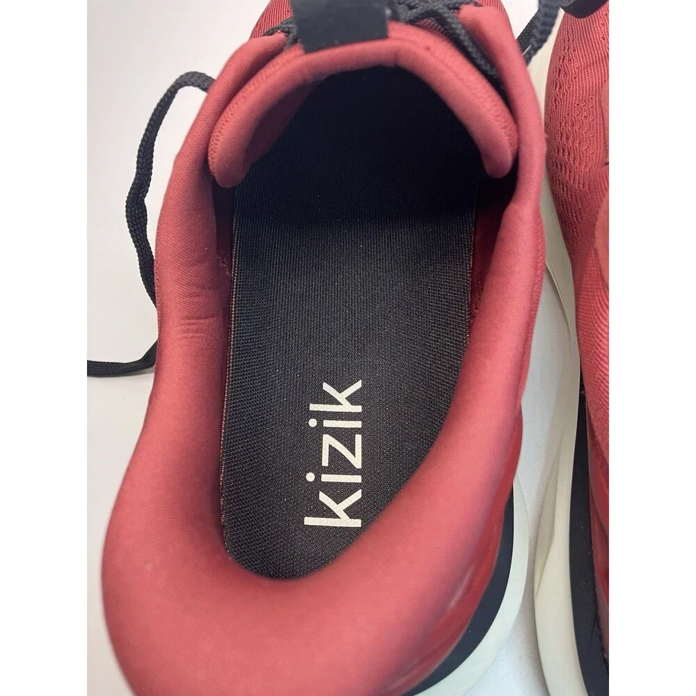 Kizik Mens Athens 2 Red Hands Free Sneakers Athletic Running Shoes Size 11.5